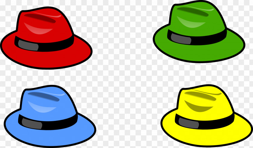 Four-color Hat Six Thinking Hats Clothing Clip Art PNG
