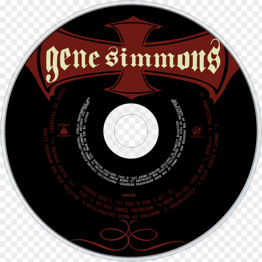 Gene Simmons Compact Disc Asshole Brand PNG