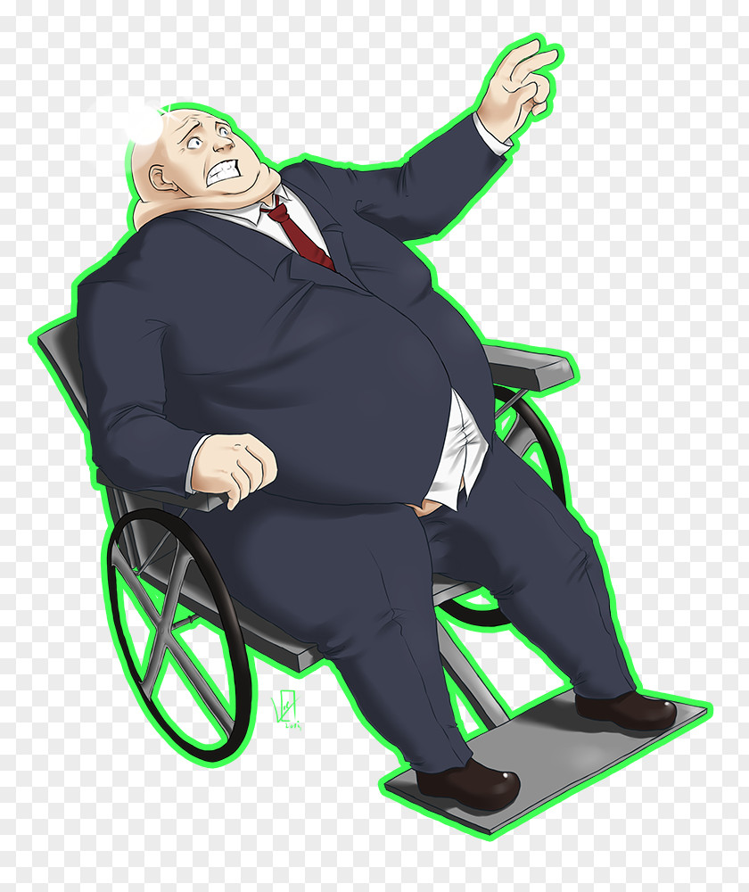 Professor X Character Fat Obesity Clip Art PNG