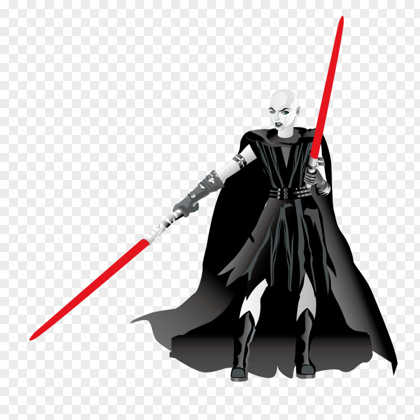 Vector Female Warrior Yoda R2-D2 Jedi Star Wars PNG