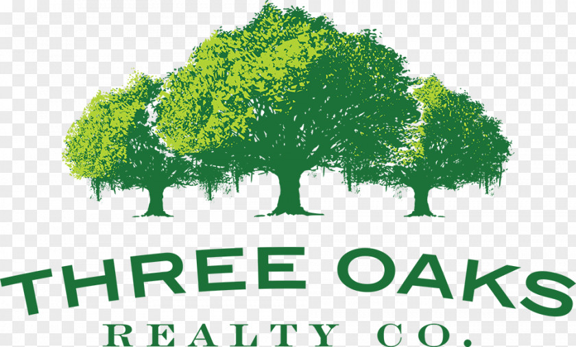 Business Three Oaks Realty Company Logo Real Estate Brand PNG