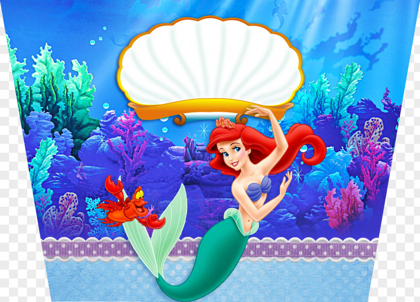 Mermaid Ariel Ursula Desktop Wallpaper PNG