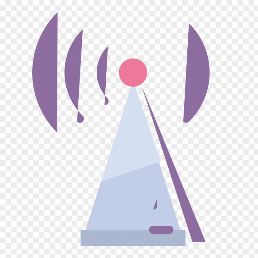 Radio Telecommunications Tower Graphic Design PNG