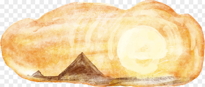 Desert Yellow Sand Euclidean Vector Watercolor Painting PNG