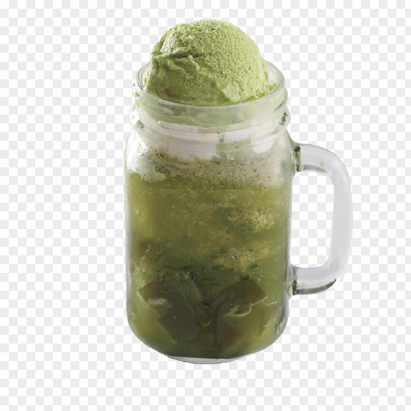 Green Tea Ice Cream Matcha Bubble PNG