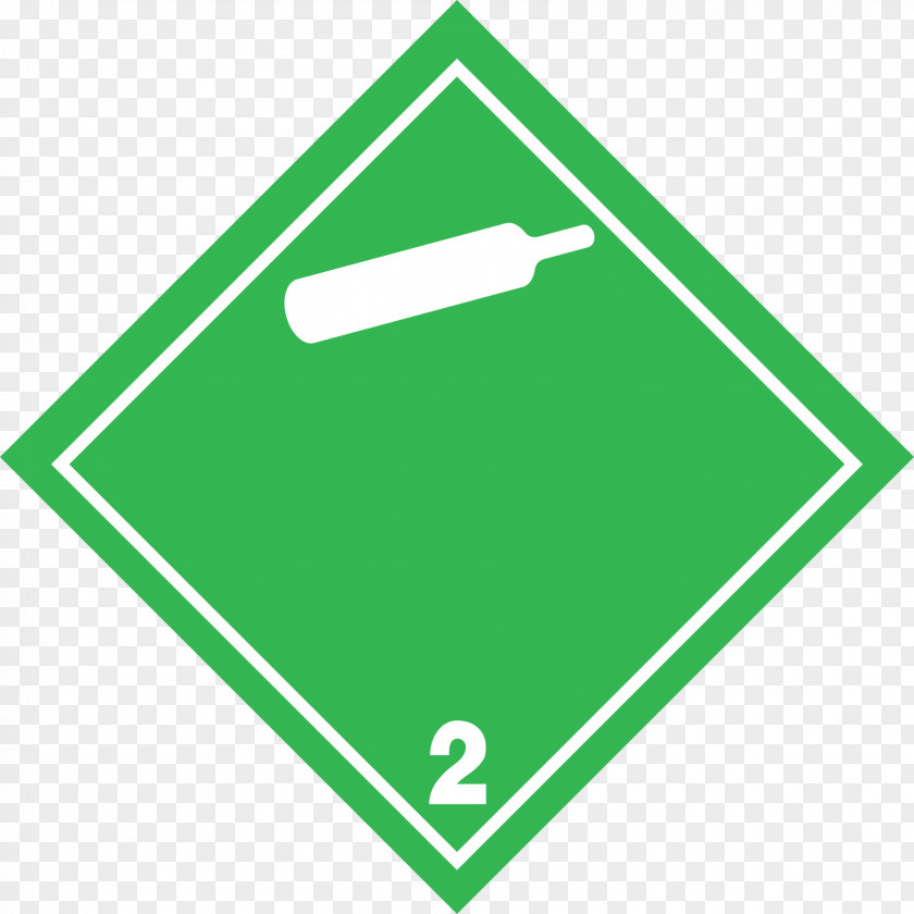 Hazmat Class 2 Gases Dangerous Goods HAZMAT Label UN Number Placard PNG