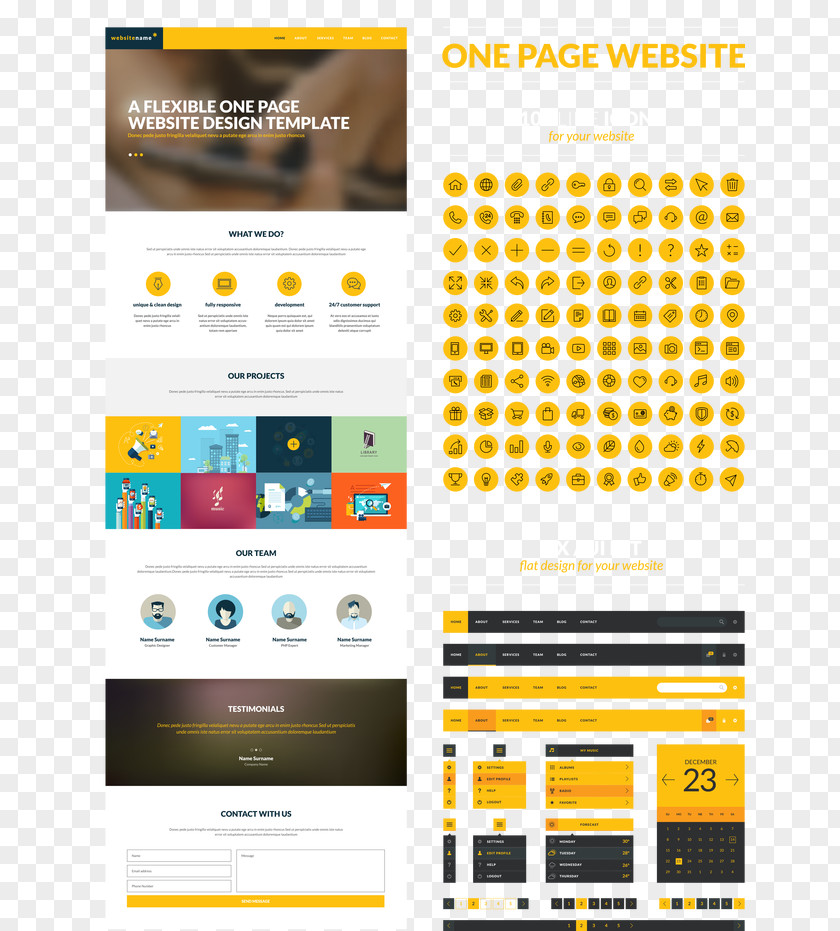 Mobile Web Design Vector Material Page User Interface App Graphical PNG