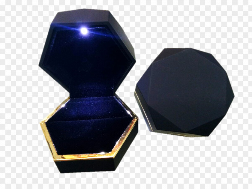 Octagon Casket Decorative Box Ring Jewellery PNG