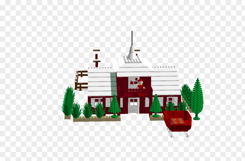 Santa's Workshop Christmas Ornament PNG