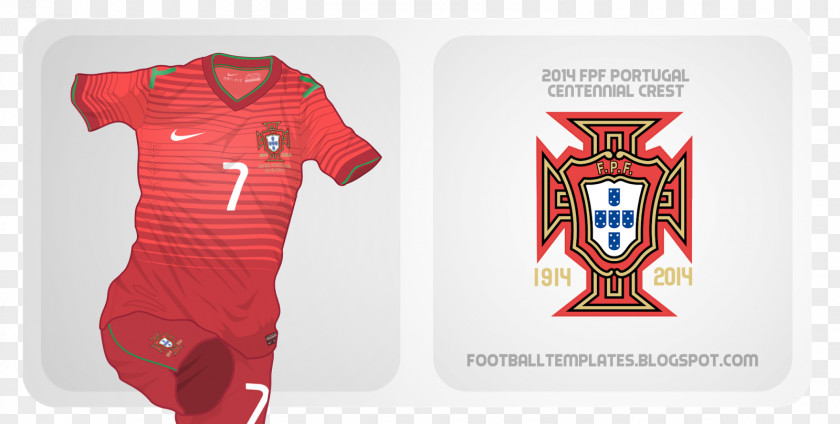 T-shirt Jersey Portugal National Football Team Portuguese Federation 2014 FIFA World Cup PNG