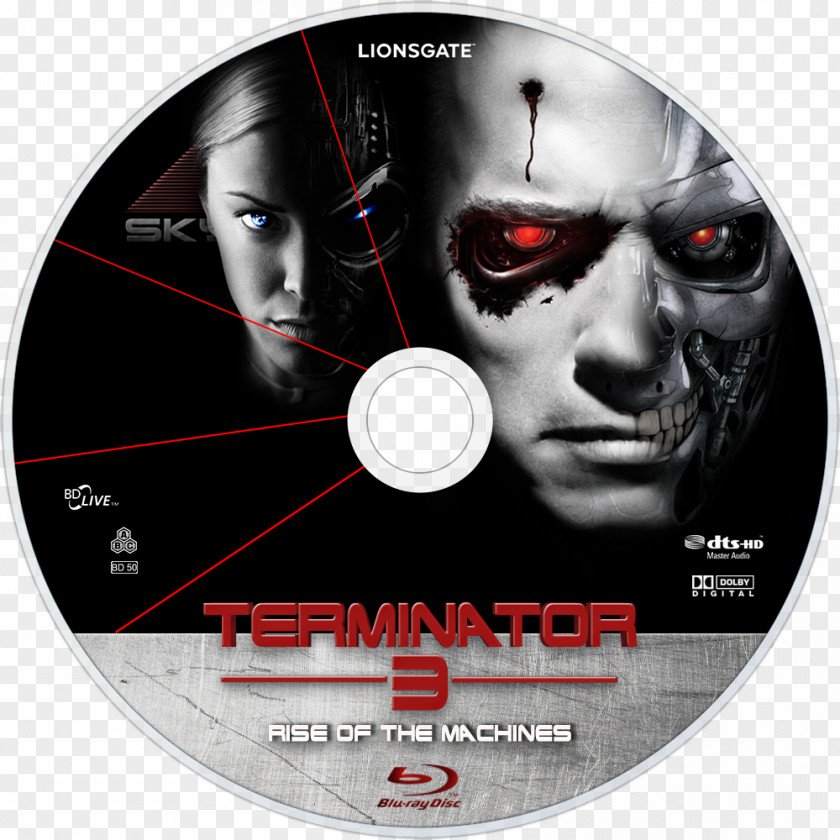 Terminator 3: Rise Of The Machines Blu-ray Disc DVD John Connor PNG