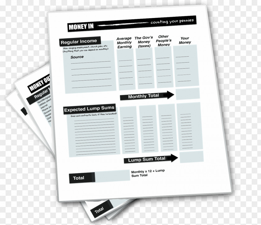 1 Workbook Financial PlanIncome Tool Money Transition Math: K PNG