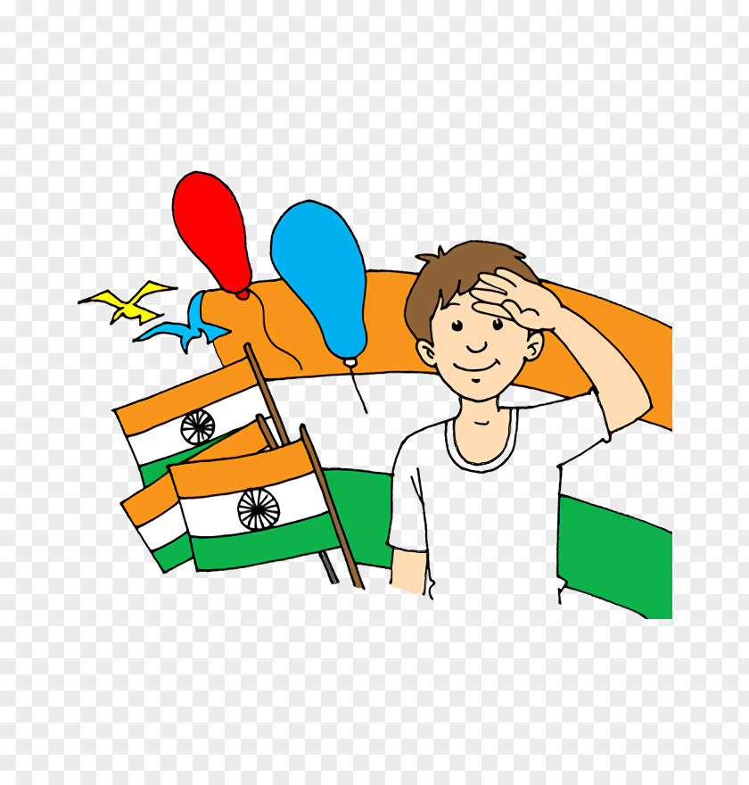 Finger Behavior India Independence Day Flag PNG