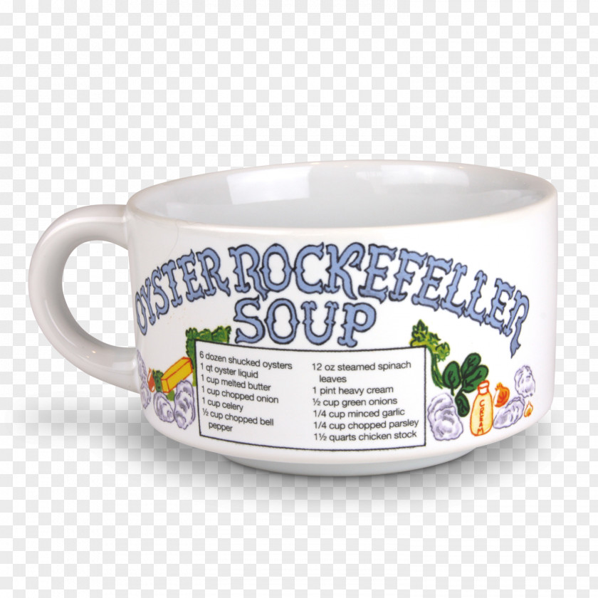 Mug Coffee Cup Oysters Rockefeller Gumbo Bowl PNG