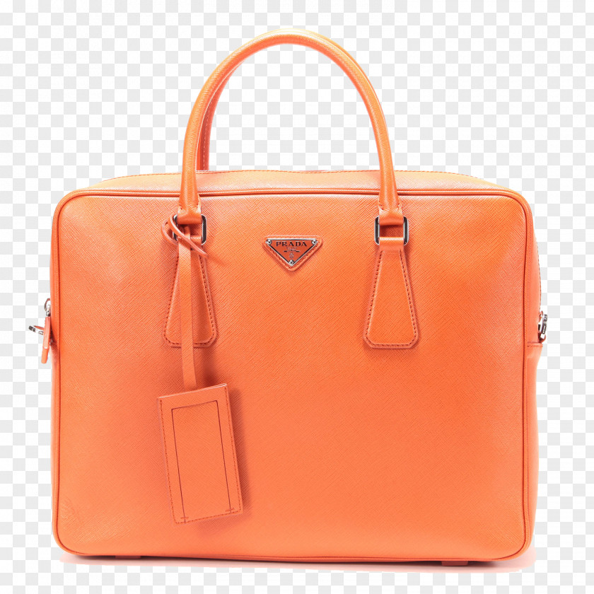 PRADA Prada Handbag Bag Orange Designer PNG