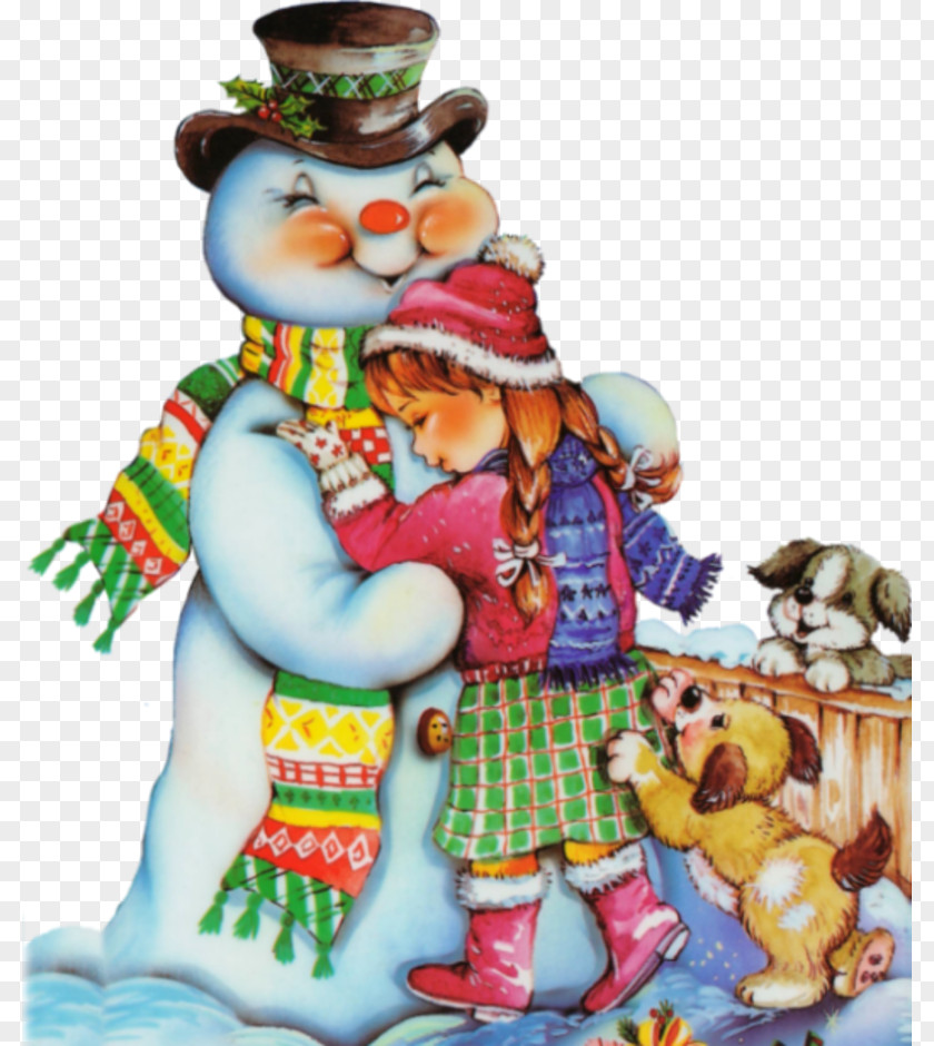 Snowman Christmas Ornament Child PNG