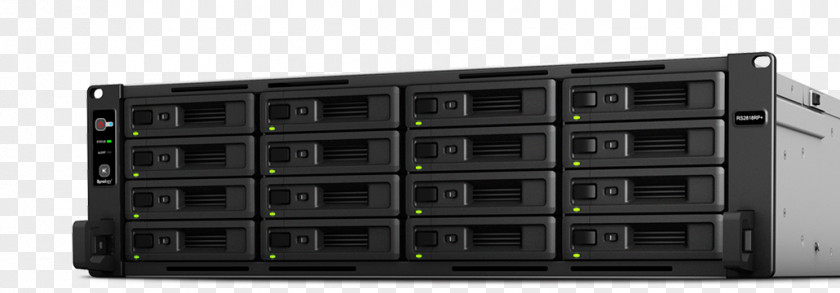 Synology RackStation RS2818RP+ 16-Bay Rackmount NAS For SMB Network Storage Systems Inc. Data PNG
