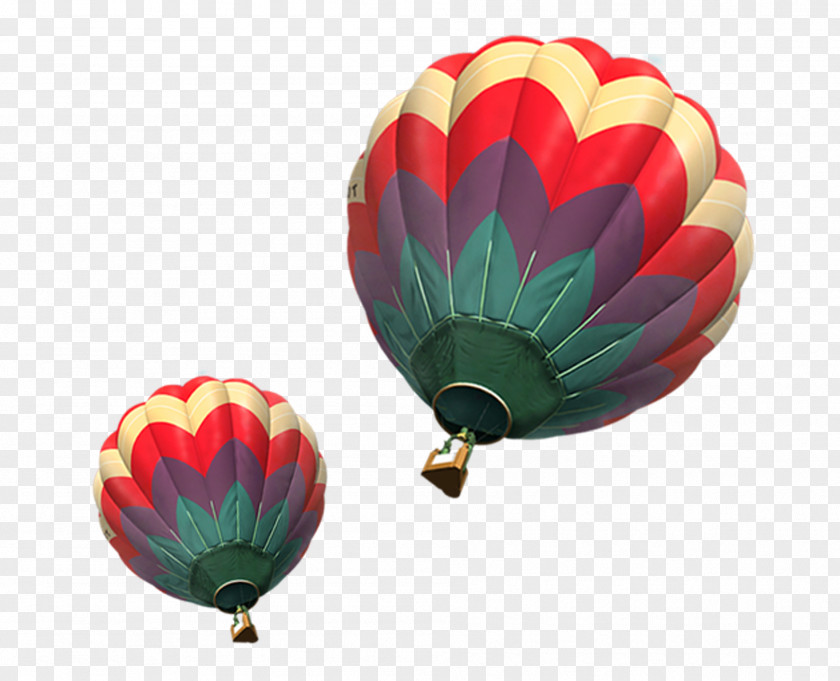 Two Hot Air Balloons Airplane Balloon PNG