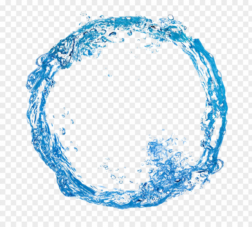 Blue Water Flower Round Stock Photography Royalty-free PNG