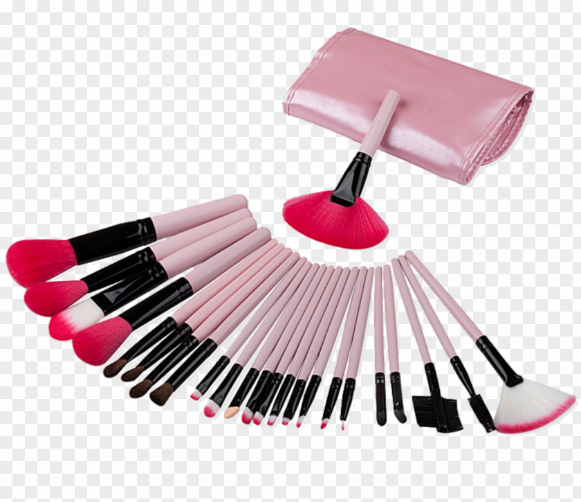 Lip Gloss Pink Paint Brush Cartoon PNG