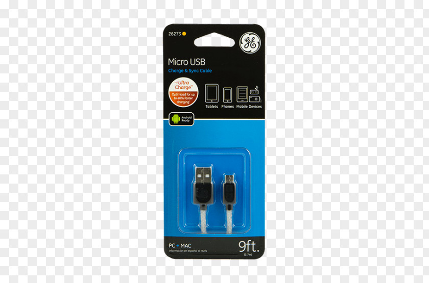 Micro Phone Electrical Cable Battery Charger Micro-USB Lightning PNG