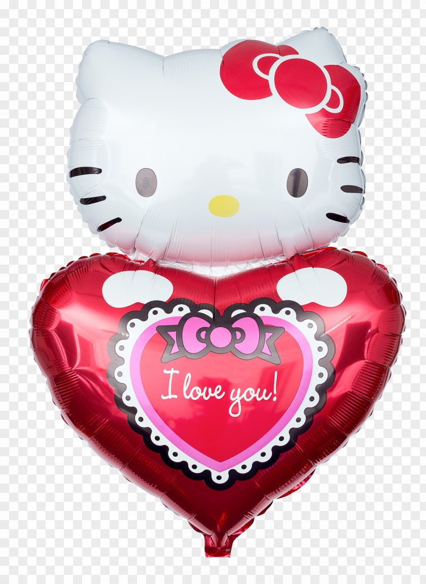 I Love You Heart Toy Balloon Hello Kitty Are My Sunshine PNG