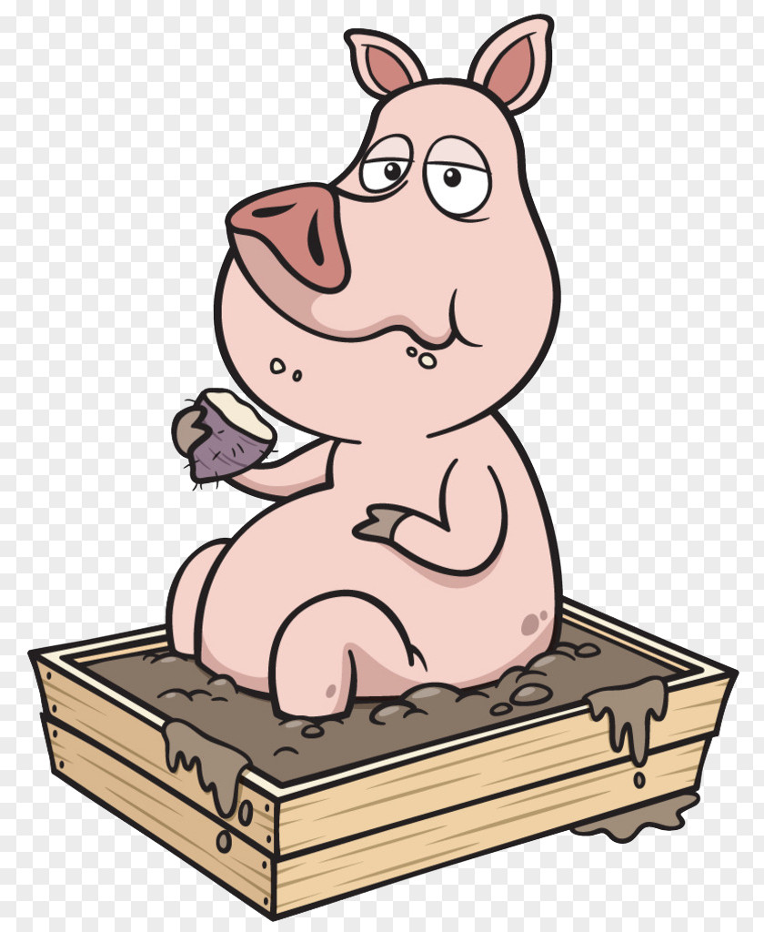 Pig Daddy Cartoon Illustration PNG