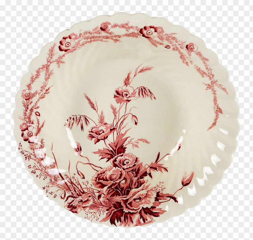 Plate Bowl Porcelain Tableware Transferware PNG