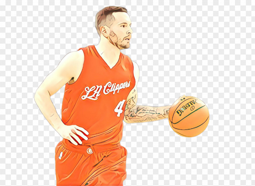 Basketball Moves Jersey Orange PNG