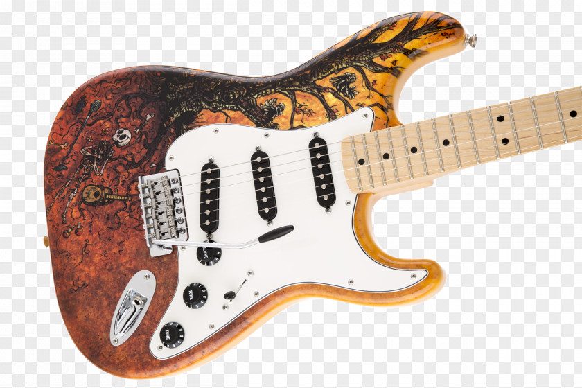 Colorful Guitar Bass Acoustic-electric Fender Stratocaster Musical Instruments PNG