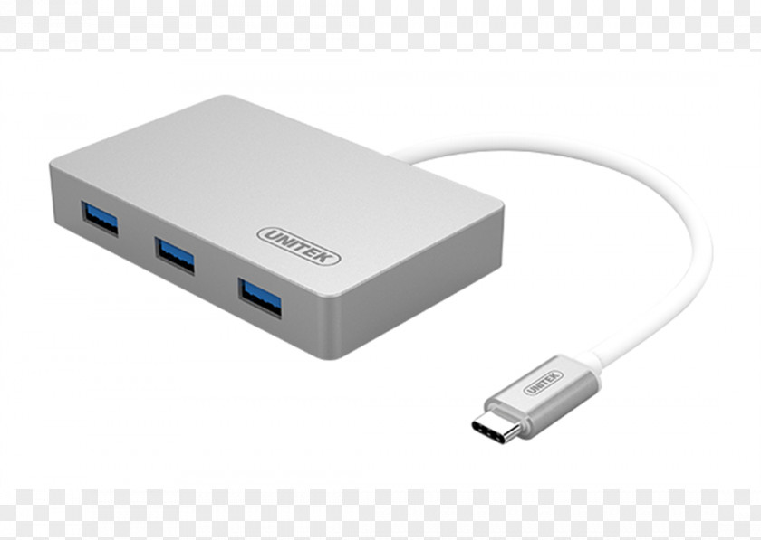 USB Battery Charger 3.0 USB-C Ethernet Hub PNG