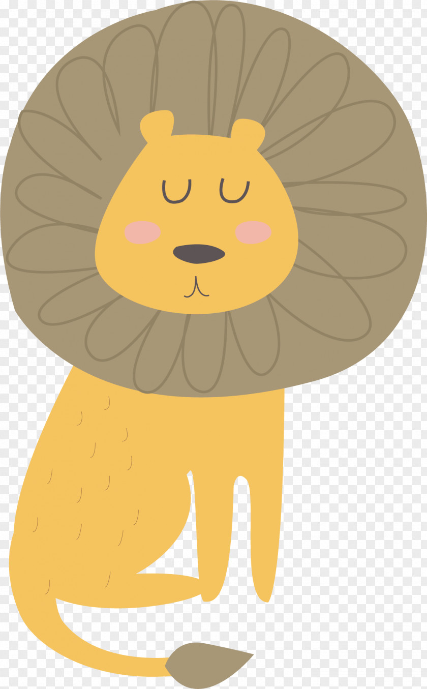 Vector Cute Little Lion Vecteur Computer File PNG