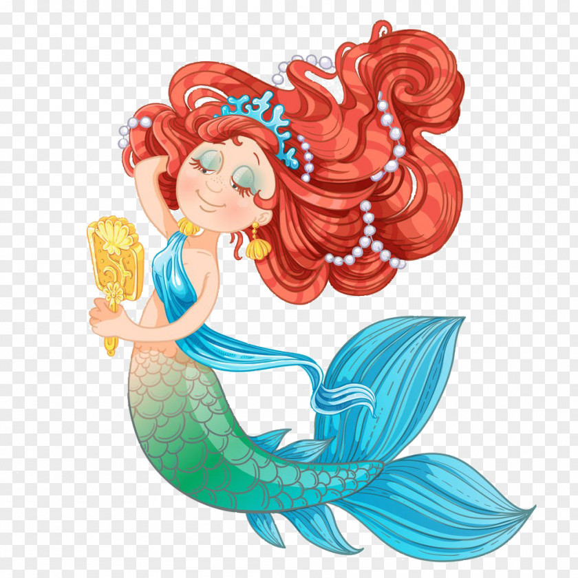 Cartoon Mermaid Material Ariel Clip Art PNG