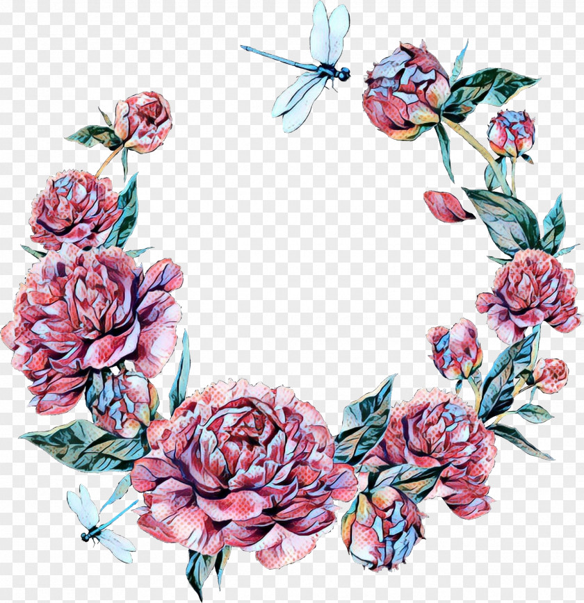 Hydrangea Cut Flowers Pink Flower Cartoon PNG