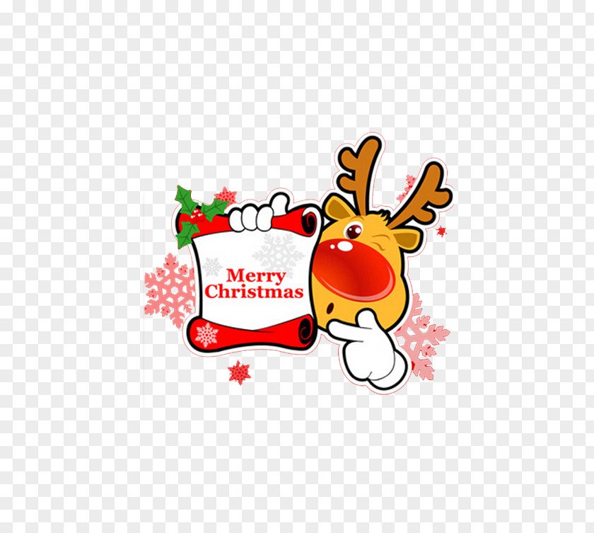 New Year Deer Christmas And Holiday Season Card Clip Art PNG