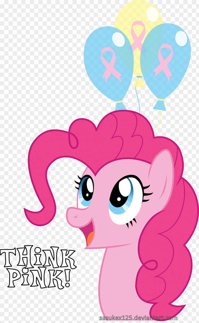 Pinkie Pie Balloons Graphic Design Mammal Nose Clip Art PNG