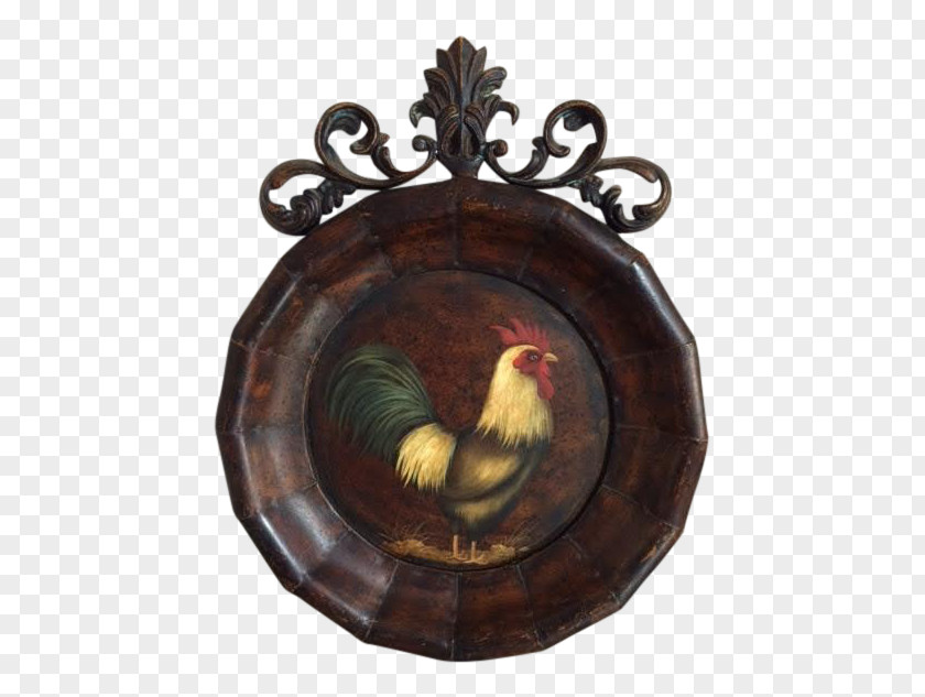 Plate Rooster Wall Decal Painting PNG