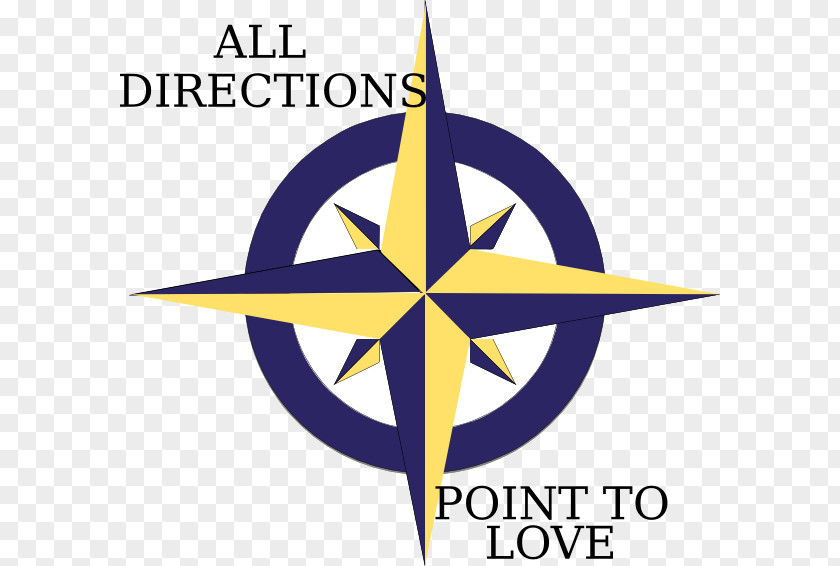 Points Of The Compass North Rose Clip Art PNG
