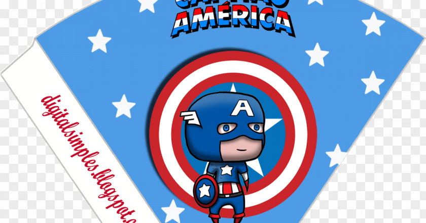 Cap America Captain Party Birthday Convite Superhero PNG