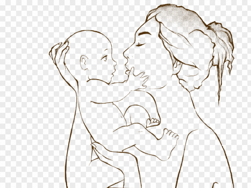 Mother And Son DeviantArt Drawing Sketch PNG