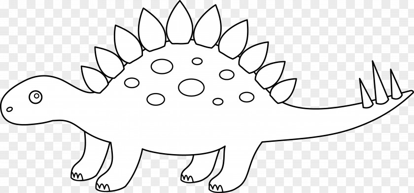 Stegosaurus Outline Tyrannosaurus Apatosaurus Triceratops Clip Art PNG