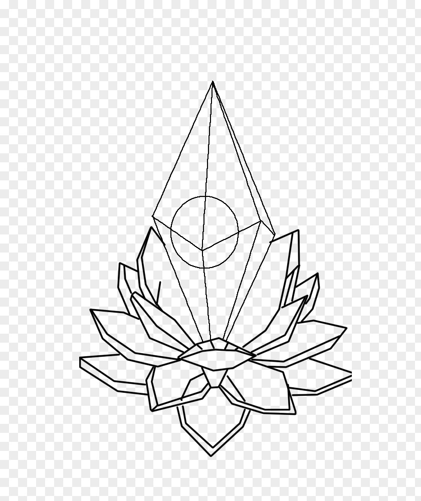 Lotus Seeds Seed Crystal Line Art Drawing Cluster PNG