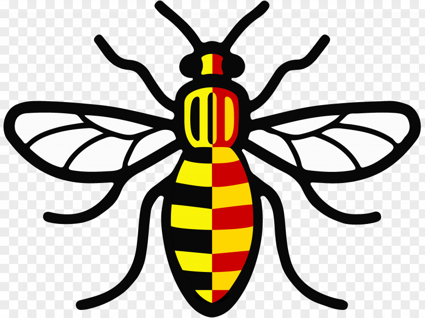 Manchester Bee Worker Symbols Of Arena Decal PNG