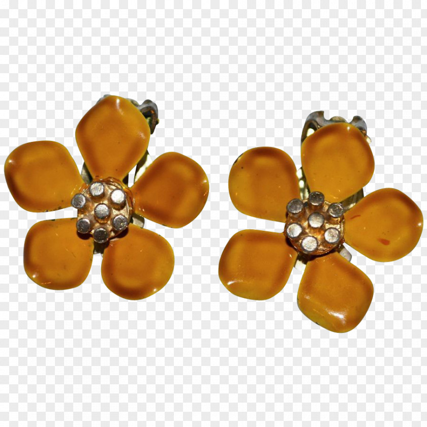 1960s Flower Earrings Earring Body Jewellery Human PNG