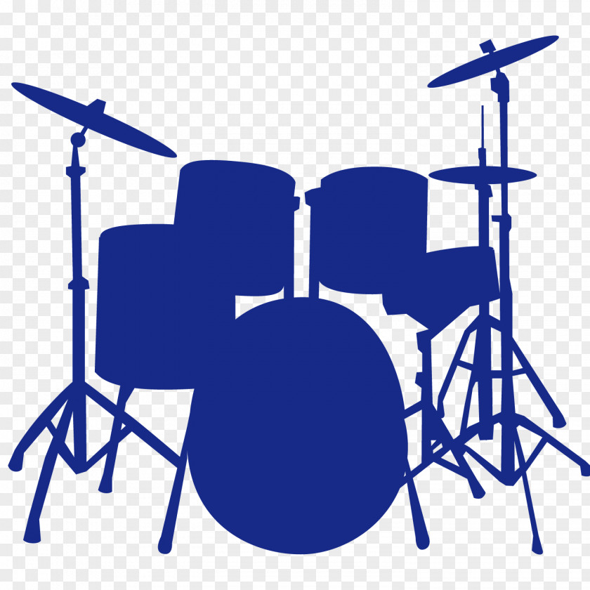 Blue Jazz Drum Vector Material Musical Instrument Illustration PNG