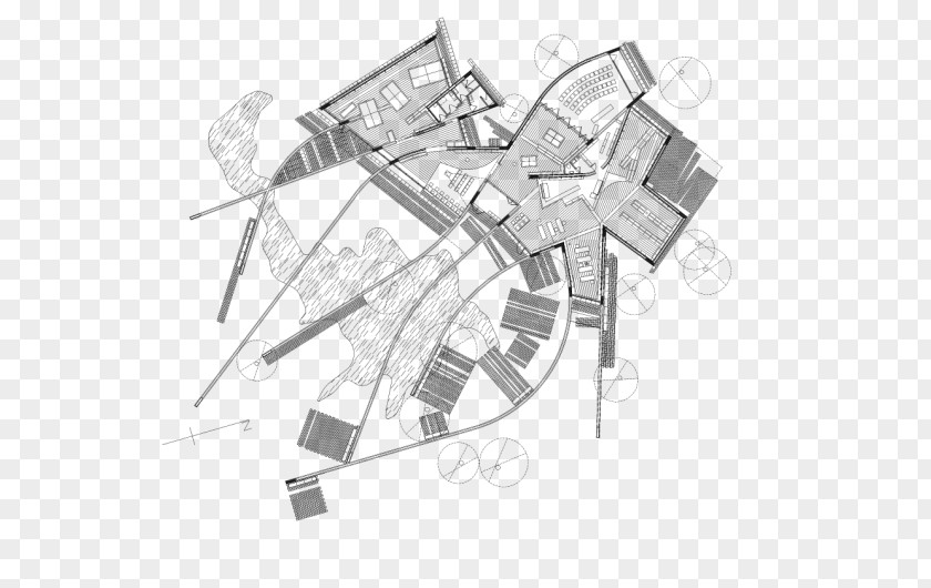 Building Biblioteca Enric Miralles Architecture Drawing PNG