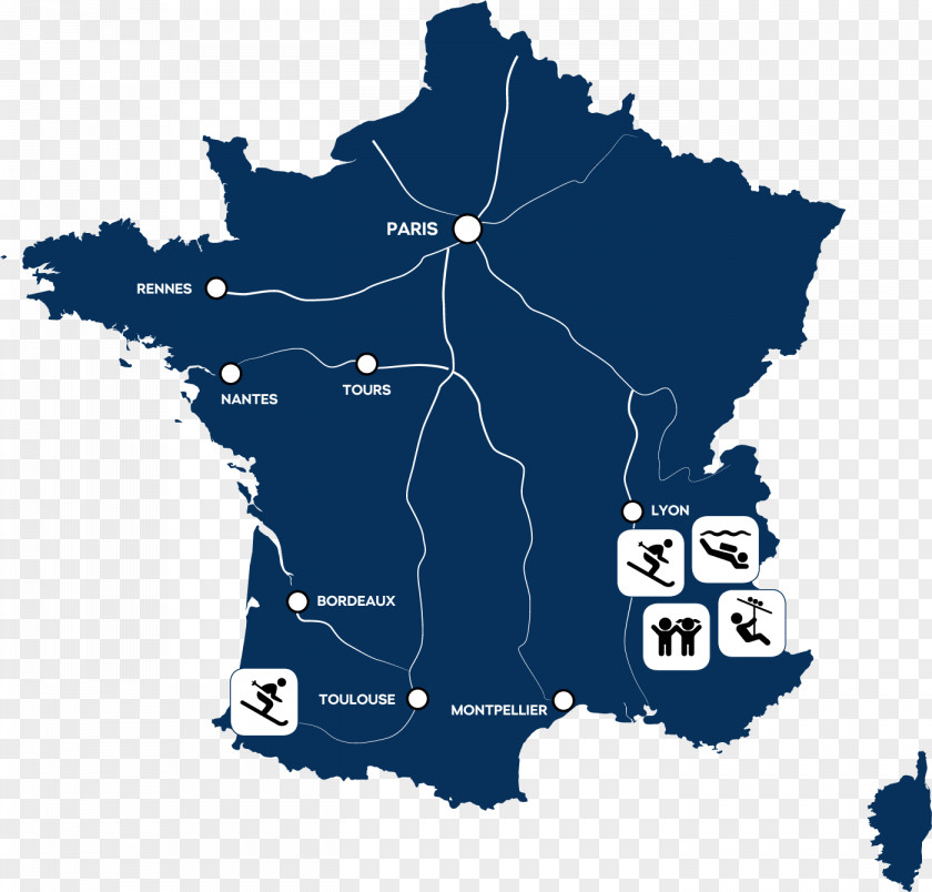 France Vector Map PNG