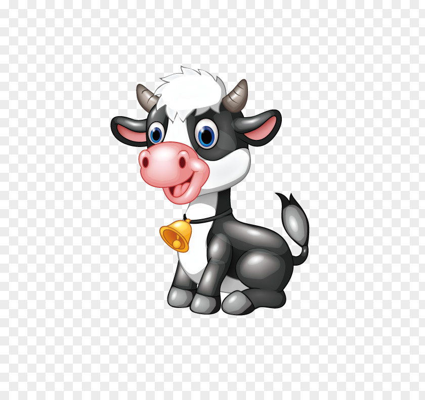 Small Cows With Bells PNG