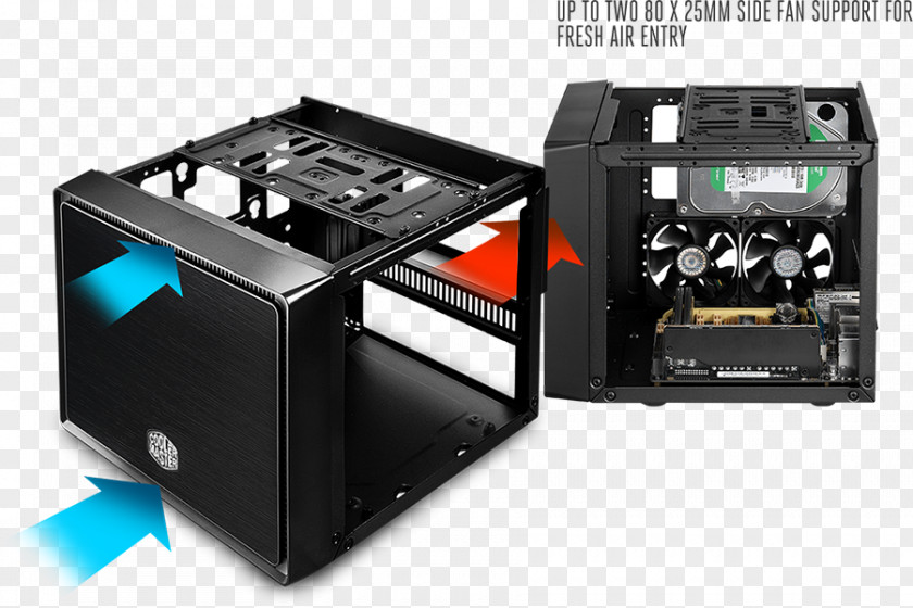 No Plastic Computer Cases & Housings Power Supply Unit Mini-ITX Cooler Master Silencio 352 PNG