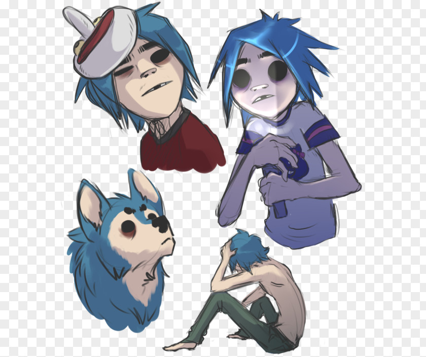 2-D Gorillaz Noodle DeviantArt Dare PNG